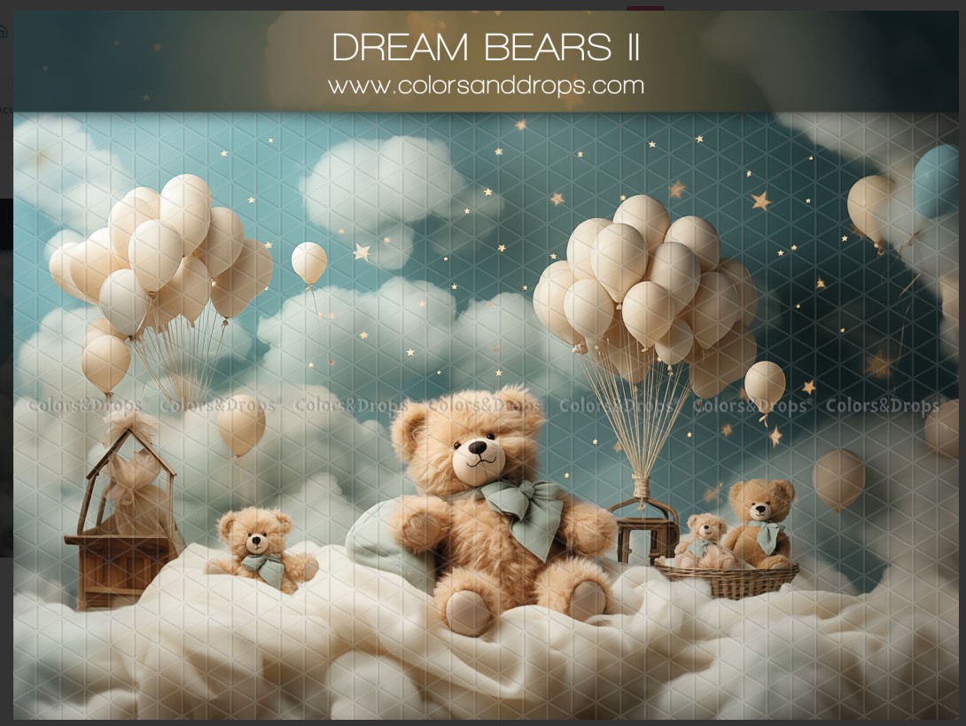 Décor oursons et montgolfières