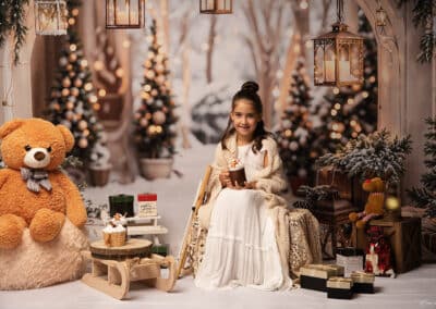 Photographe Noël Landes, décor Le Sentier Enchanté en studio à Pontenx-les-Forges